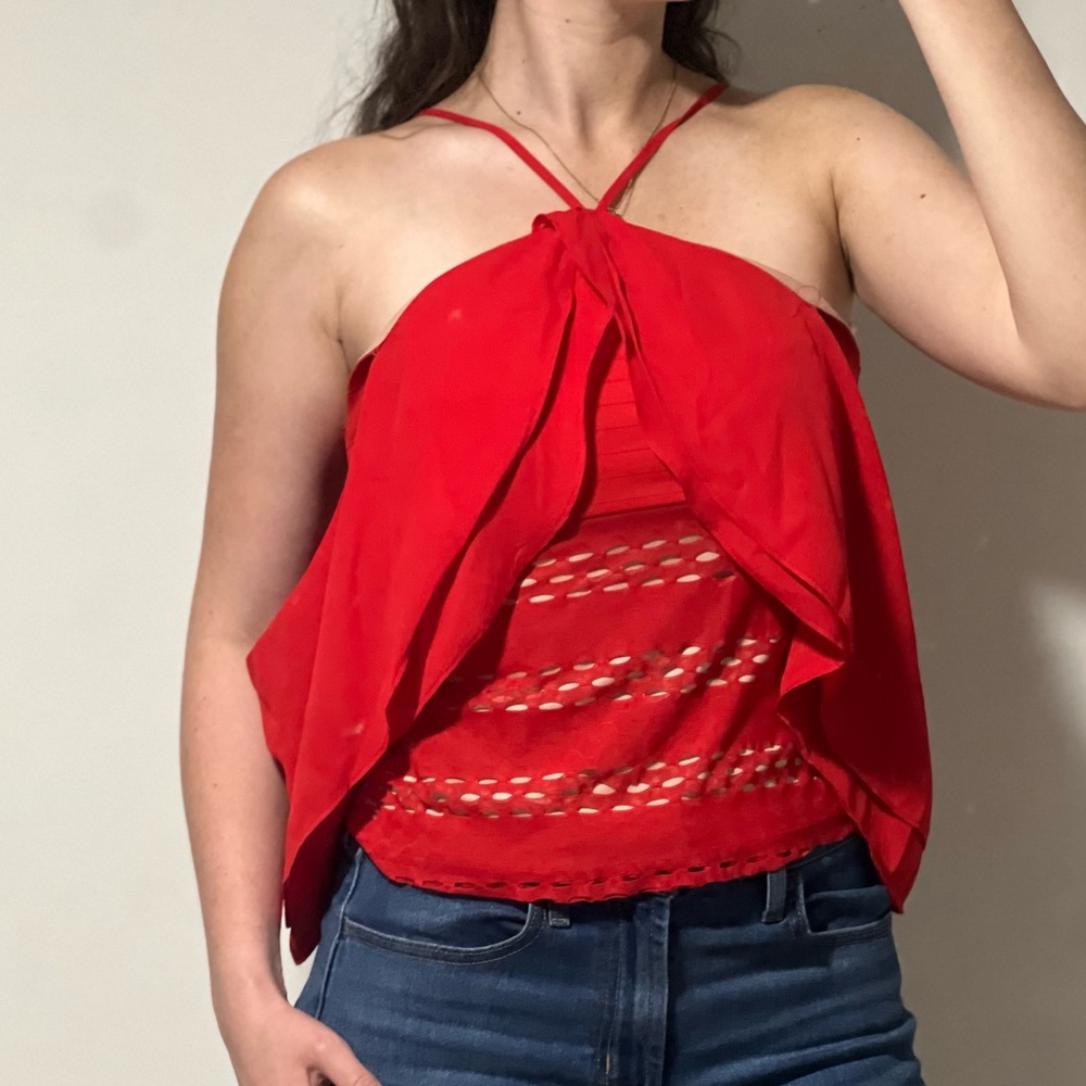 Elegant Red Top | Brand: Banjul | Size: Medium
